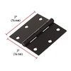Bisagras Para Puertas de Madera 3x3 Pulgadas Negro Mate Bisagra