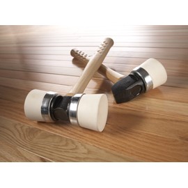 POWERNAIL White Rubber Mallet Cap Replacement Assembly (includes steel ring and rubber cap)