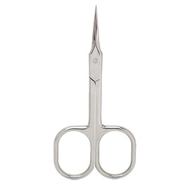 lyrlody Barrilito Tijera Manicure, Tijeras para Cutículas de Acero inoxidable con Diseño Curvo y Punta Fina, para Manicura Pedicura y Cuidado Facial