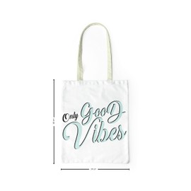 Le Jardin du Lin Bedruckte Einkaufstasche, Tasche, Faltbar, Stofftasche mit Zwei Langen Henkeln, Größe: 34x40 Cm