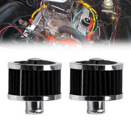 RYANSTAR RACING 2PCS 23MM High Flow Vent Valve Cover Breather Filter Universal Car Air Filter Cold Air Intake Filter Small Air Filter Breather Universal Air Vent Cover Black