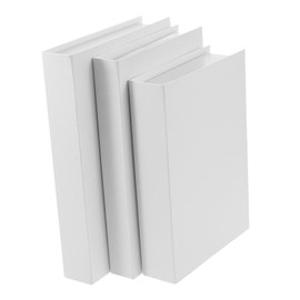 iplusmile 3Pcs White Decorative Faux Books for Home Decor Realistic Book Ornaments for Living Room Shelf Coffee Table Unique Artistic Decor for Model Rooms Hotels