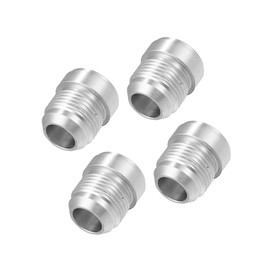 Partuto 4pcs Car 12AN Male Weld on Fitting Bung Hose Adapter Fuel Oil Replacement