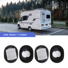 Be In Your Mind Pack of 100 856543 71728806 Car Door Trim Brackets Plastic with Black Rubber Seal for 9 mm Hole