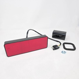 YY-AUTO 2" Receiver Tow Hitch Brake Reverse Signal Light Cover Large Pixel Red Reflector
