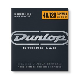 Dunlop DBS40120T Medium Stainless Steel Wound 5-String Bass Guitar Strings, .040-.120 Gauge