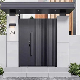 Address Numbers For Houses 7 Inch,Modern House Numbers For Outside Street Metal Black Large House Numbers For House Numbers For Address On house Floating Flush Mount Aluminum Black Number 8