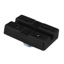 ULTECHNOVO Car Lift Rubber Pad Tray Design Easy Installation Slip Support Plate for Vehicle Lifting Durable Rubber Material Suitable for Auto Maintenance Black