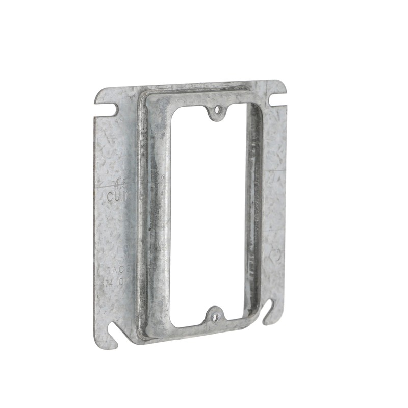RACO 768 4-in. Square Mud-Ring Cover for 1 Device, 5/8-in.