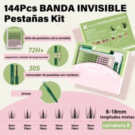 Kit De Extensiones De Pestañas Raíces Invisibles Ky Fairy