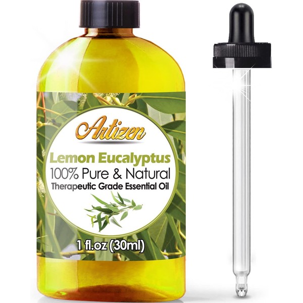 Artizen Lemon Eucalyptus Essential Oil (100% Pure & Natural - UNDILUTED) Therapeutic Grade - Huge 1oz Bottle - Perfect for Aromatherapy, Relaxation, Skin Therapy & More!
