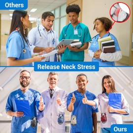 Stethoscope Holder Hip Clip, Magnetic PU Leather Stethoscope Holster for Scrubs, Belt, Lab Coat, Compatible with Littmann, MDF and Most Stethoscopes, for Nurses, Doctors, RN, EMT, Medical Students