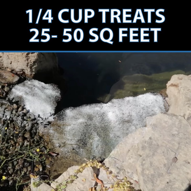 CrystalClear AlgaeOff Pond & Water Garden Scum Cleaner, Waterfall &