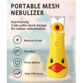 Portable Nebulizer for Kids, Handheld Nebulizer Machine with 3 Speed - Rechar...