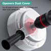 Drill Dust Collector, Pleated Design for Flexible Retraction, Metal Bearing