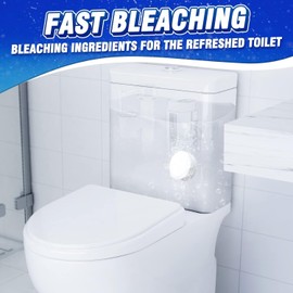 Vacplus Toilet Bowl Cleaners - 24 PACK, Household Toilet Cleaner, Automatic Toilet Bowl Cleaners with Bleach, Sustained-Release Toilet Tank Cleaners for Deodorizing and Descaling, 1.76 Ounces Each