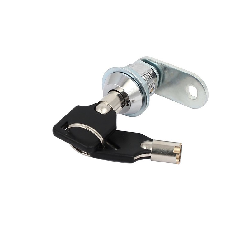 Sourcingmap Drawer Cabinet Metal Cylinder Security Cam Lock Silver Tone