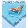 SINWEEK 2 Inch Twin Cooling Memory Foam Mattress Topper for