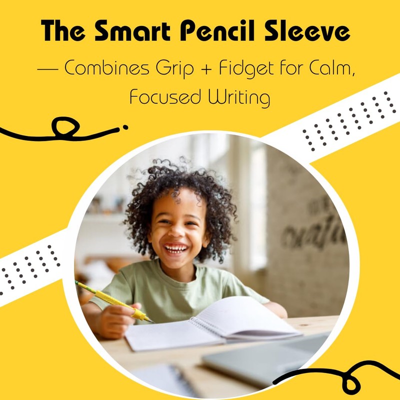 Write Right Learning Pencil Sleeves – Soft Textured Silicone Grip