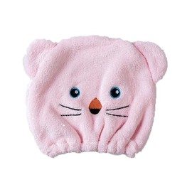 Kids Microfiber Hair Drying Towel Cute Bear Quick Dry Hair Dry Turban Wrap Cap Soft Super AbsorbentHead Towel Cap Elastic Cute Super AbsorbentDry Hair Cap for Boys Girls Bath Shower Washing