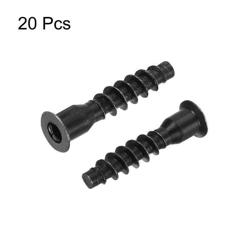 sourcing map 20Pcs M7x40mm Hex Socket Countersunk Head Self Tapping