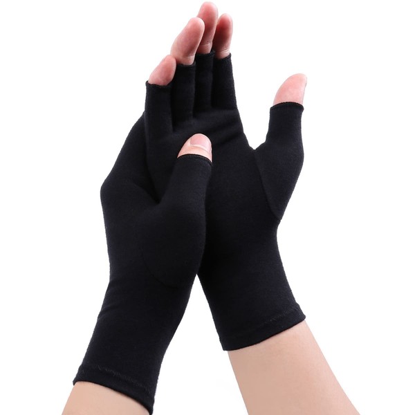 Gebell Rheumatoid Arthritis Gloves - Compression Gloves Fingerless Joint Pain