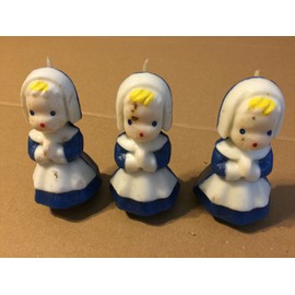 Gurley's VINTAGE GURLEY MINI PILGRAMS CANDLES 3" 3CT