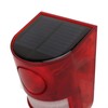 Solar Motion Sensor Alarm 129dB Sound IP65 Waterproof Security Light