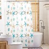 Meiosuns Shower Curtain Eco-Friendly Waterproof Bathroom Curtains Ocean Theme Semi