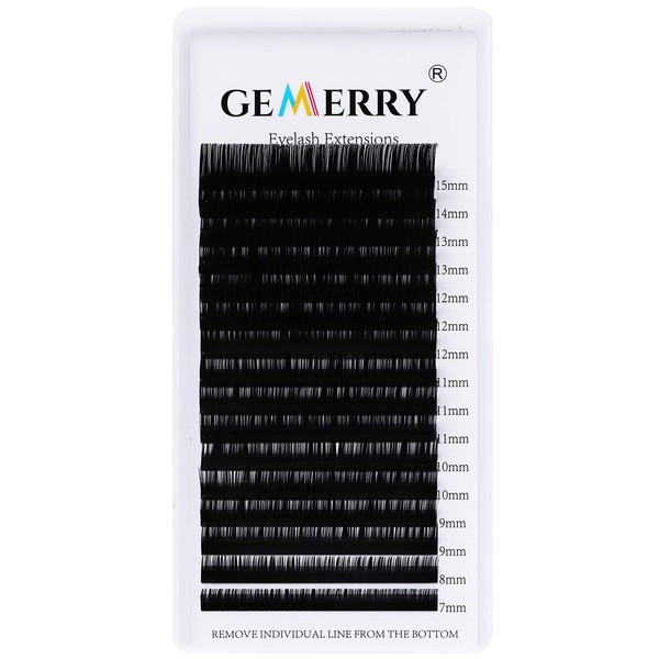 GEMERRY 16 Eyelash Strips Individual Lashes 7-15 mm Mix Individual