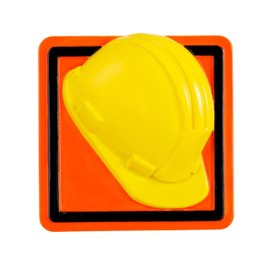 Polarx Road Contruction. Hard Hat Construction Worker Personalize Christmas Ornament
