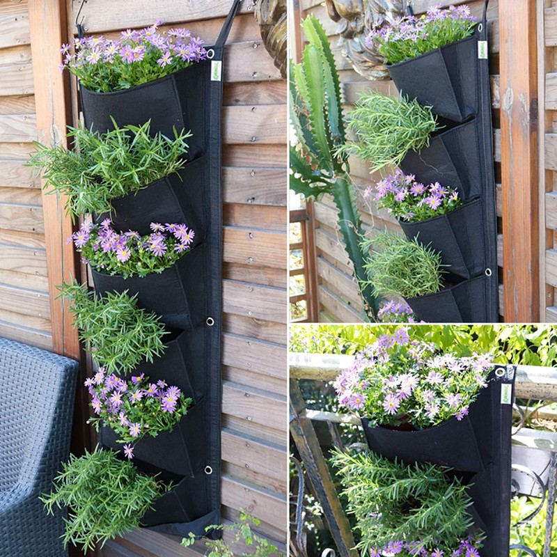 Vertical Planter Wall Mounted Planting Bag Outdoor Greening Container Garden
