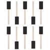 WAFJAMF 10 Pack Black Sponge Paint Brushes Set Wood Handle