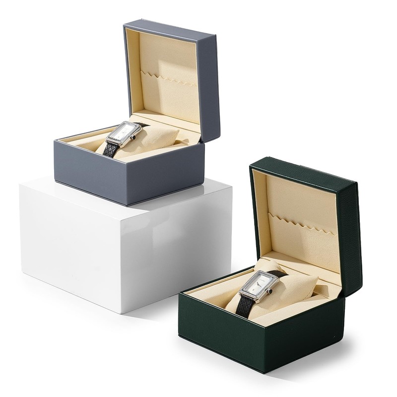 Oirlv H17308 Watch Case, PU Leather, Mini Portable, Watch Storage