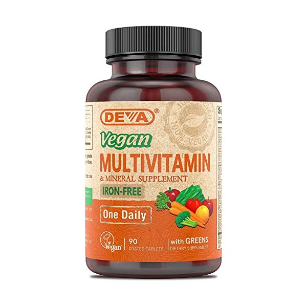 Deva Nutritional Vegan Multivitamin w/Out Iron 90 tabs 90 Tablets