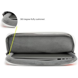 SANFAN 360° Protective Laptop Sleeve Case Bag with 3 Pockets,Laptop Cover with Handle and Luggage Strap (14 inch-14.4 inch)