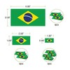 Desert Cactus Brazil Country Flag Sticker Decal Variety Size Pack