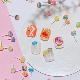 [Out_61] Sweet Cute Lollipop Parts 3mm 6mm 2 Types - GSTON-83／FREE / [아우트_61]달콤 귀여운파츠 막대사탕 파츠 3mm 6mm 2종 - GSTON-83／FREE