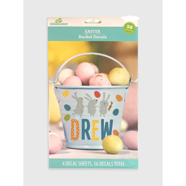 Way To Celebrate Easter Bucket Decals - Alphabet Bunnies and