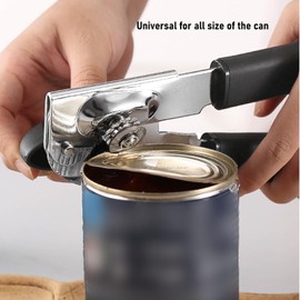 Greensen Manueller Dosenöffner, Handgehaltener Dosenöffner, Griffdosenöffner Edelstahl mit Großem Bequemem Griff für Küche Camping Outdoor