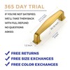 Ravinte 5 Pack Solid 3 Inch Cabinet Handles - Brushed