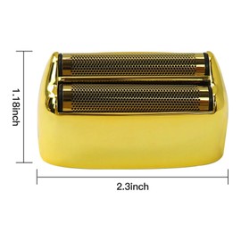 2-Pack Replacement Shaver Foil and Cutters Compatible for BaBylisPRO Double FXFS2 Metal Shaver Foil Replacement - Gold