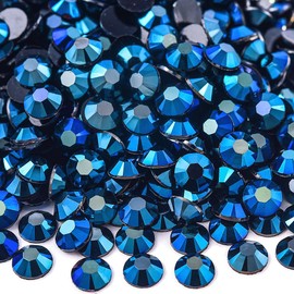 Blinginbox 500pcs 6mm AB Resin Flatback Rhinestone for Crafting,Flatback Round Jelly Rhinestones Bedazzling Non Hotfix Crystal Gems for Nails Face Makeup Tumblers Mugs DIY Crafts.(Montana AB)