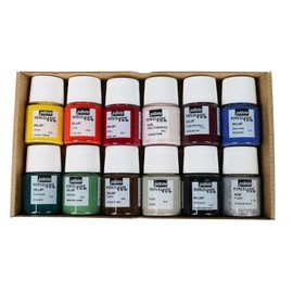 Pebeo 150 Porcelain Paint, Assorted Colors 12 Pack
