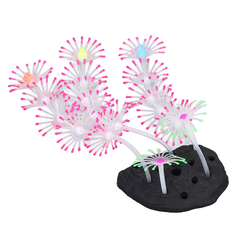 Silicone Glow Fish Tank Decorations Simulation Innovative Landscaping Glowing Artificial