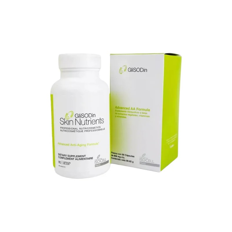 Glisodin Advanced Anti Aging Antiedad Skin Nutrients 90 Caps