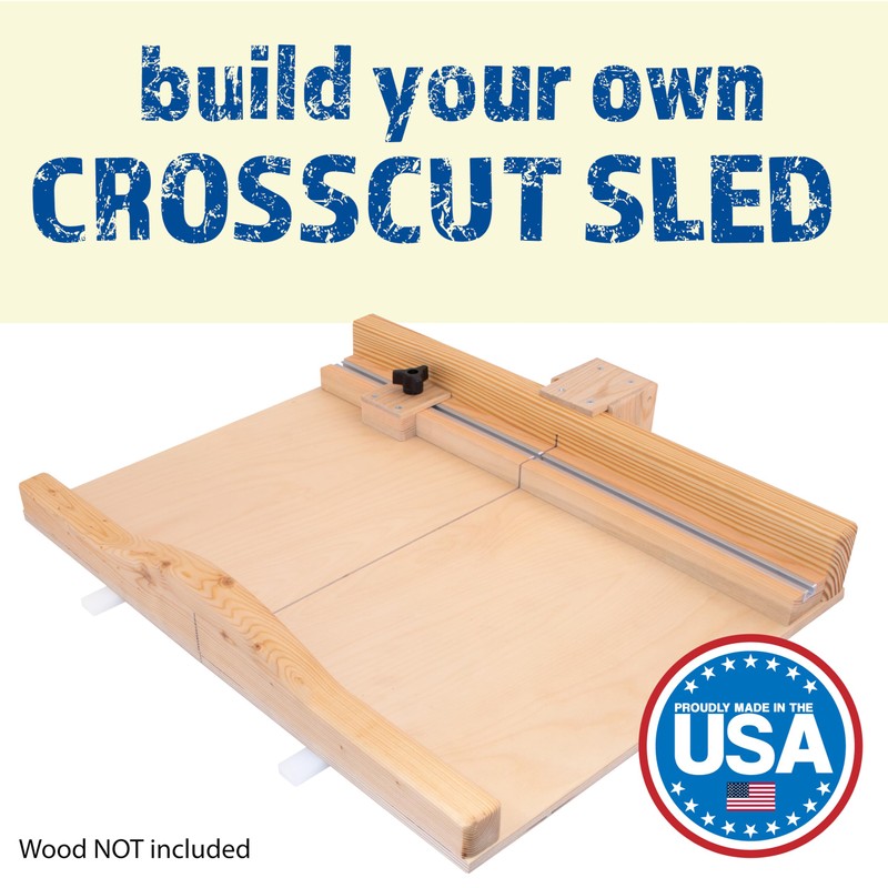 Fulton DIY 17" Crosscut Sled for Table Saw Kit w/Undrilled