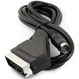 risingsaplings Cable AV Scart RGB para Sega Saturn SS, aproximadamente 6 pies de largo, enchufe de 10 pines