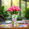 Flower Retractable Badge Reel, Colorful Flower ID Badge Holder, Name