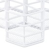 Relaxdays Brush Holder 3 Compartments Hexagonal H x W x